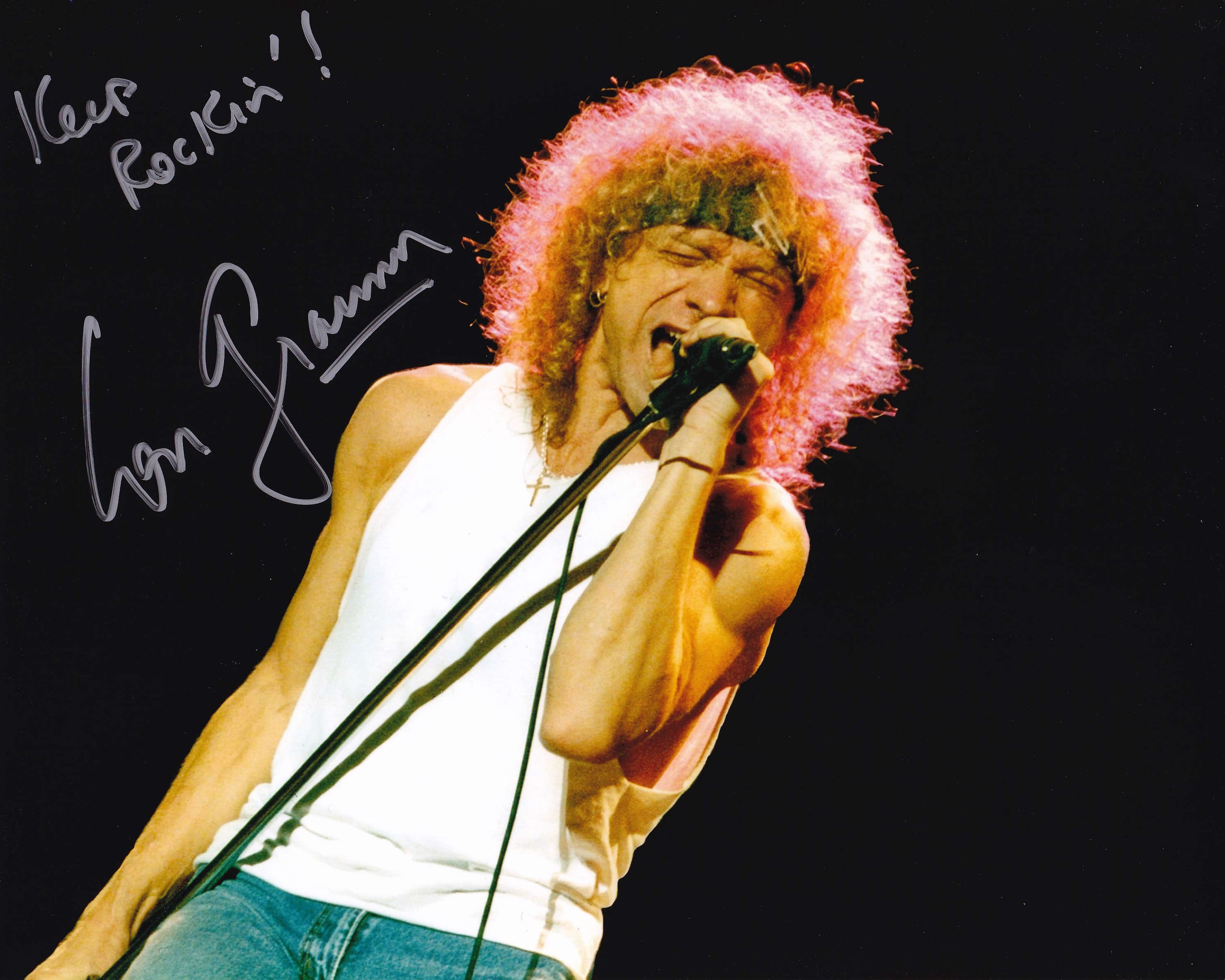 Lou Gramm (Foreigner) Signed 8x10 Photo | Backstage Collectibles LLC